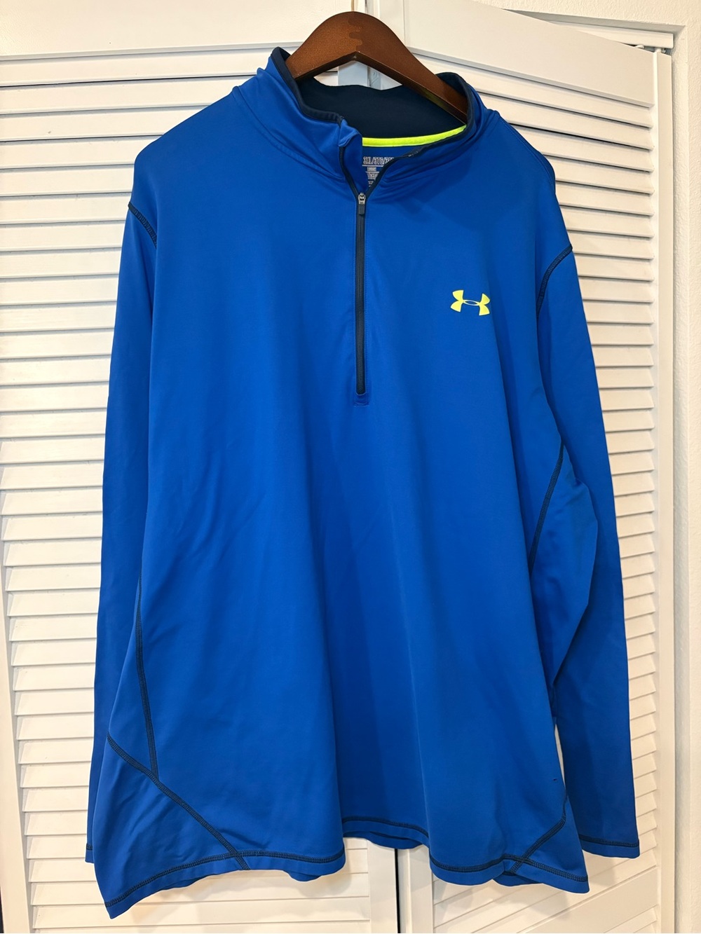 Under Armour Men’s Royal Blue Quarter-Performance Tech Jacket size 3XL